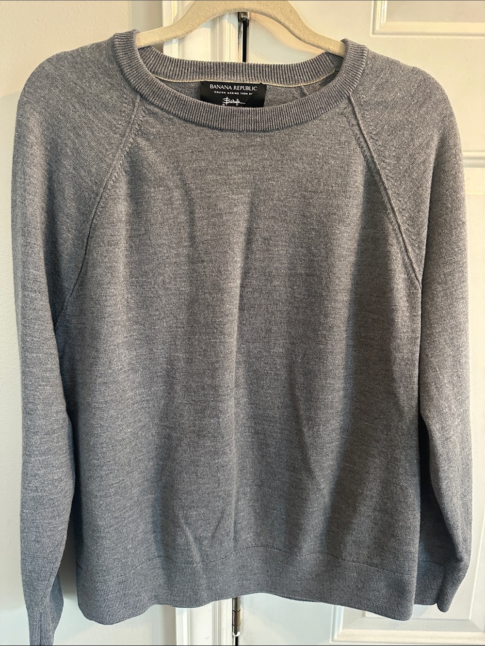 Banana Republic Gray Crewneck Sweater - Soft Lightweight Knit